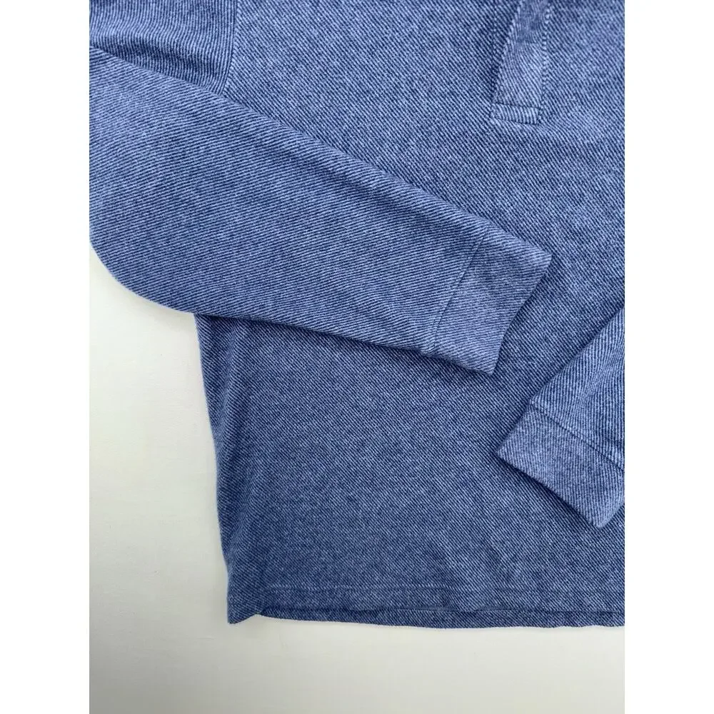 Vineyard Vines Men's Calmwater Quarter Zip Charleston Blue Size Large